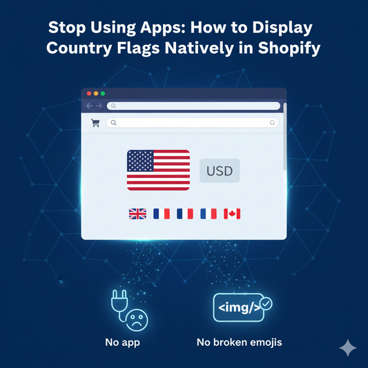 Stop Using Apps: How to Display Country Flags Natively in Shopify 2025